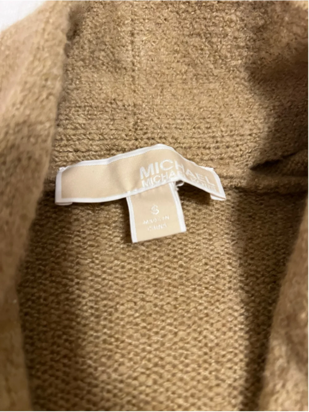 Women's Michael Kors Cardigan Sweater Size S Khaki Open Front